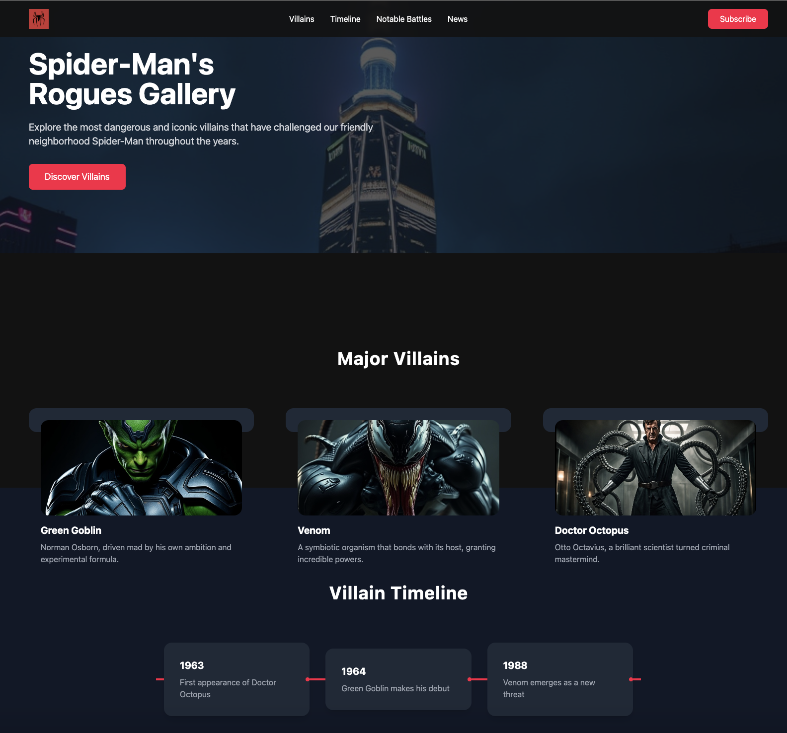 Spider-Man Homepage